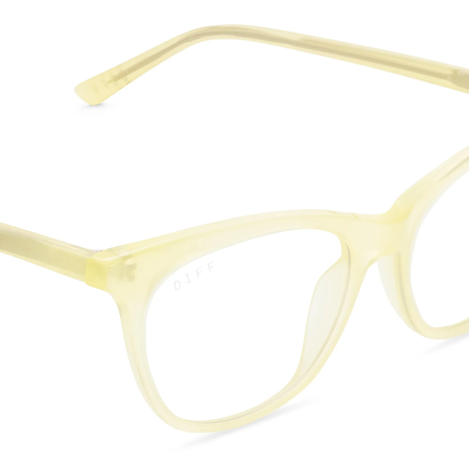 JADE - BUTTERCREAM + BLUE LIGHT TECHNOLOGY GLASSES sold by Diff Eyewear product image thumbnail 3