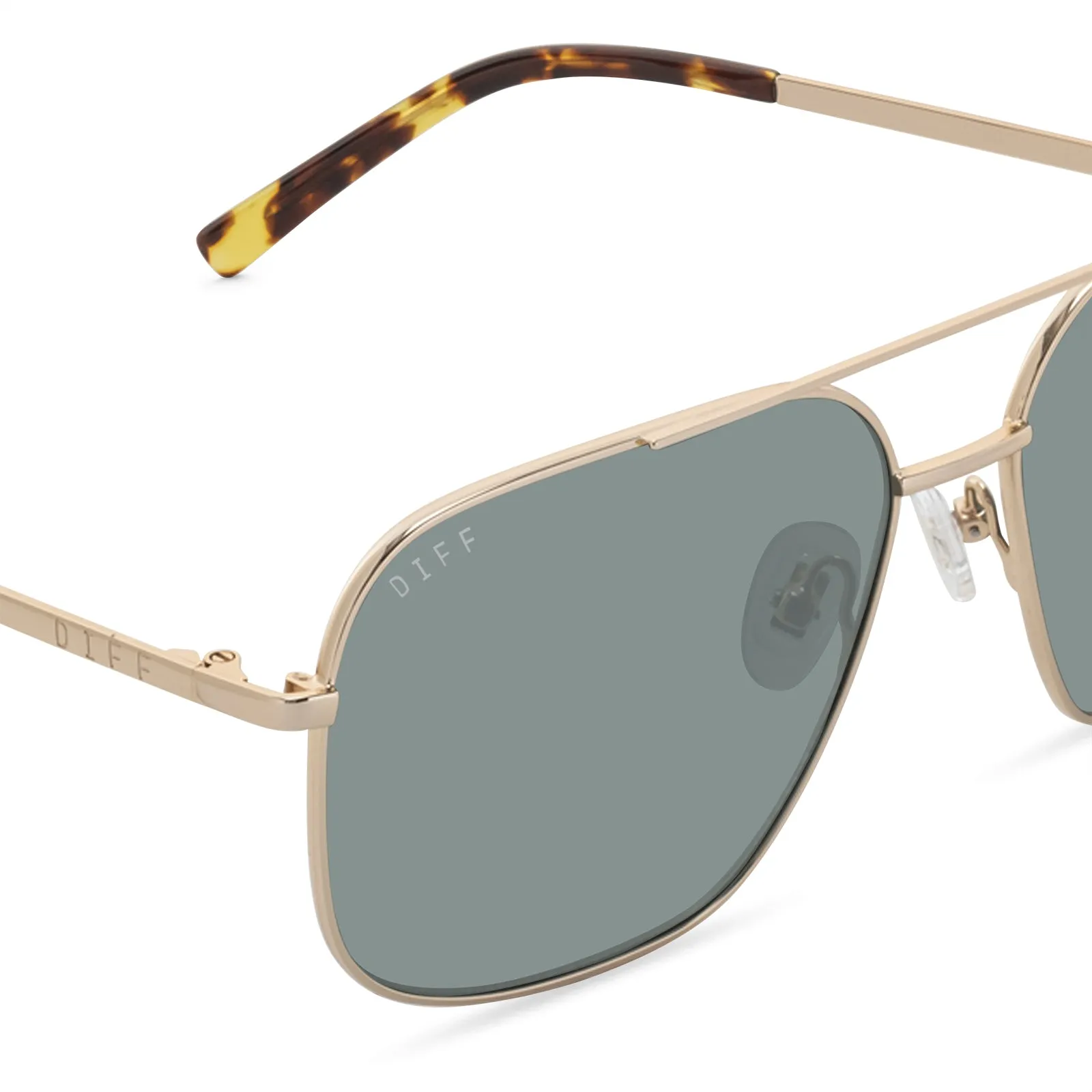 JONAS - GOLD + G15 POLARIZED SUNGLASSES sold by Diff Eyewear product image thumbnail 4