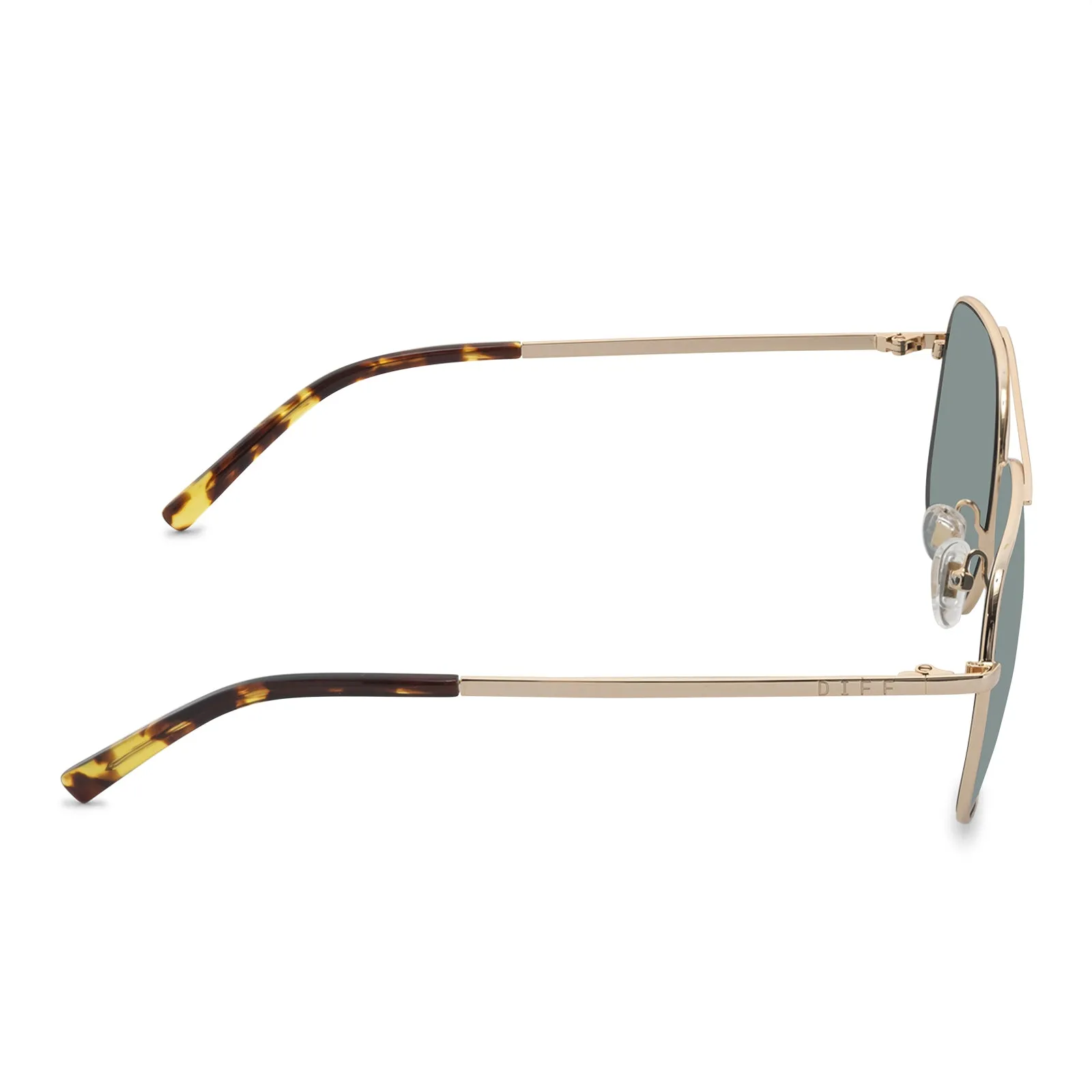 JONAS - GOLD + G15 POLARIZED SUNGLASSES sold by Diff Eyewear product image thumbnail 3