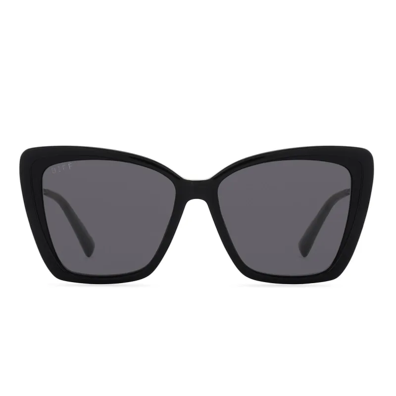 BECKY II XS - BLACK + GREY + POLARIZED SUNGLASSES sold by Diff Eyewear