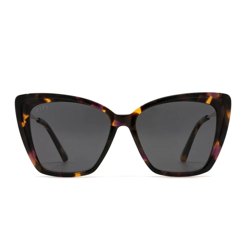 BECKY II - AMBASSADOR TORTOISE + GREY POLARIZED SUNGLASSES sold by Diff Eyewear