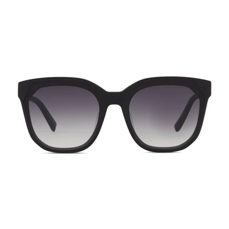 GIA - MATTE BLACK + GREY GRADIENT SHARP SUNGLASSES sold by Diff Eyewear