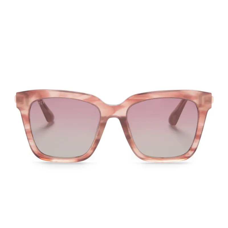 BELLA - CASSIS + WINE GRADIENT POLARIZED SUNGLASSES sold by Diff Eyewear