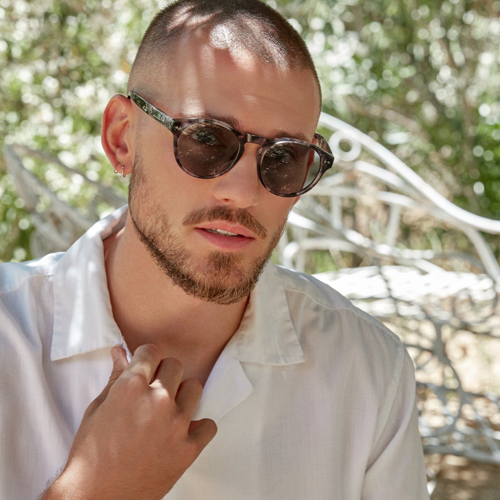 CODY - BLACK MARBLE + GREY POLARIZED SUNGLASSES sold by Diff Eyewear product image thumbnail 5