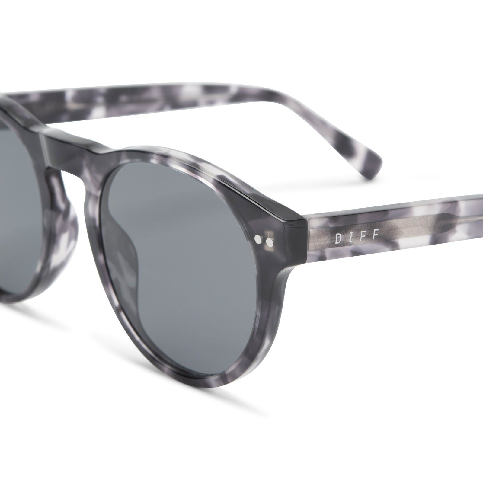 CODY - BLACK MARBLE + GREY POLARIZED SUNGLASSES sold by Diff Eyewear product image thumbnail 3