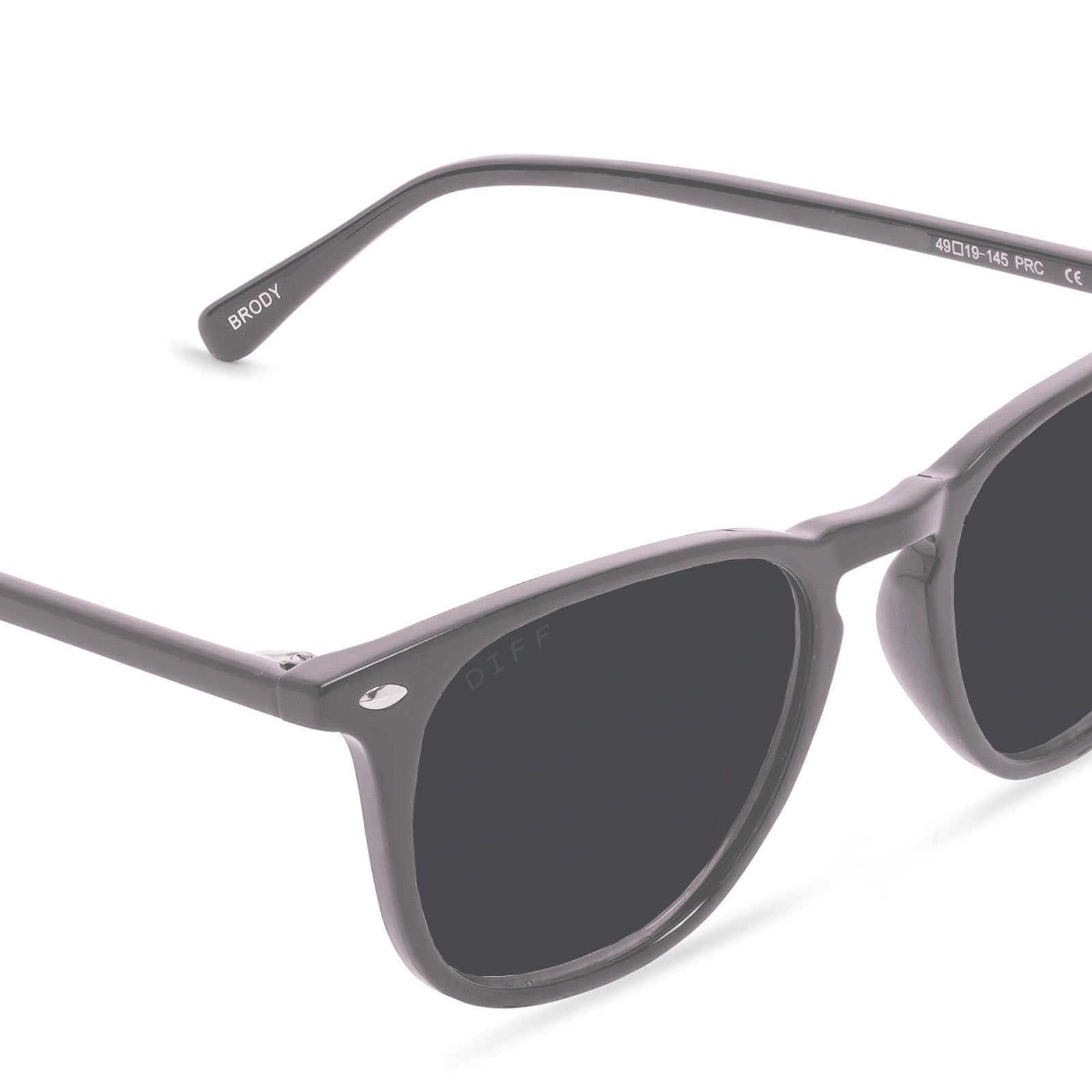 BRODY - SMOKE CRYSTAL + GREY SUNGLASSES sold by Diff Eyewear product image thumbnail 4
