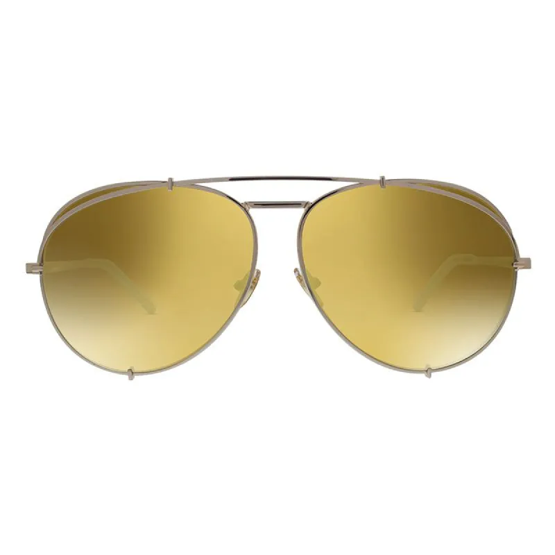 KHLOE KARDASHIAN - KOKO + PALE GOLD + GOLD MIRROR SUNGLASSES sold by Diff Eyewear