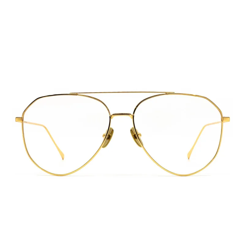 DASH - GOLD + BLUE LIGHT TECHNOLOGY CLEAR GLASSES sold by Diff Eyewear