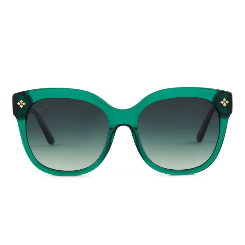 PATRICIA NASH - AUDREY + PLANET CRYSTAL + G15 GRADIENT SUNGLASSES sold by Diff Eyewear