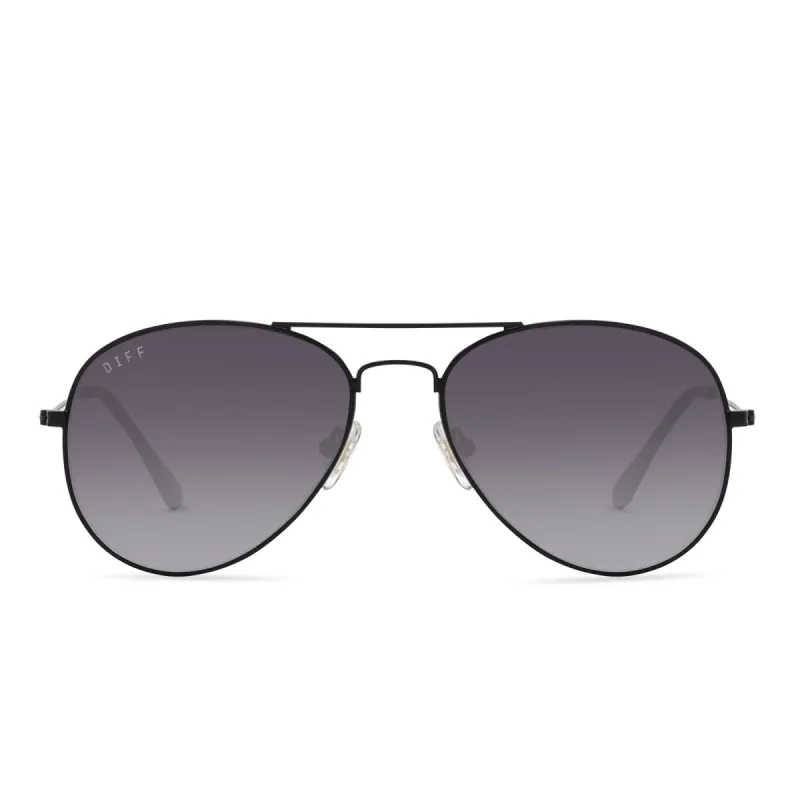 CRUZ - BLACK + GREY GRADIENT SHARP SUNGLASSES sold by Diff Eyewear