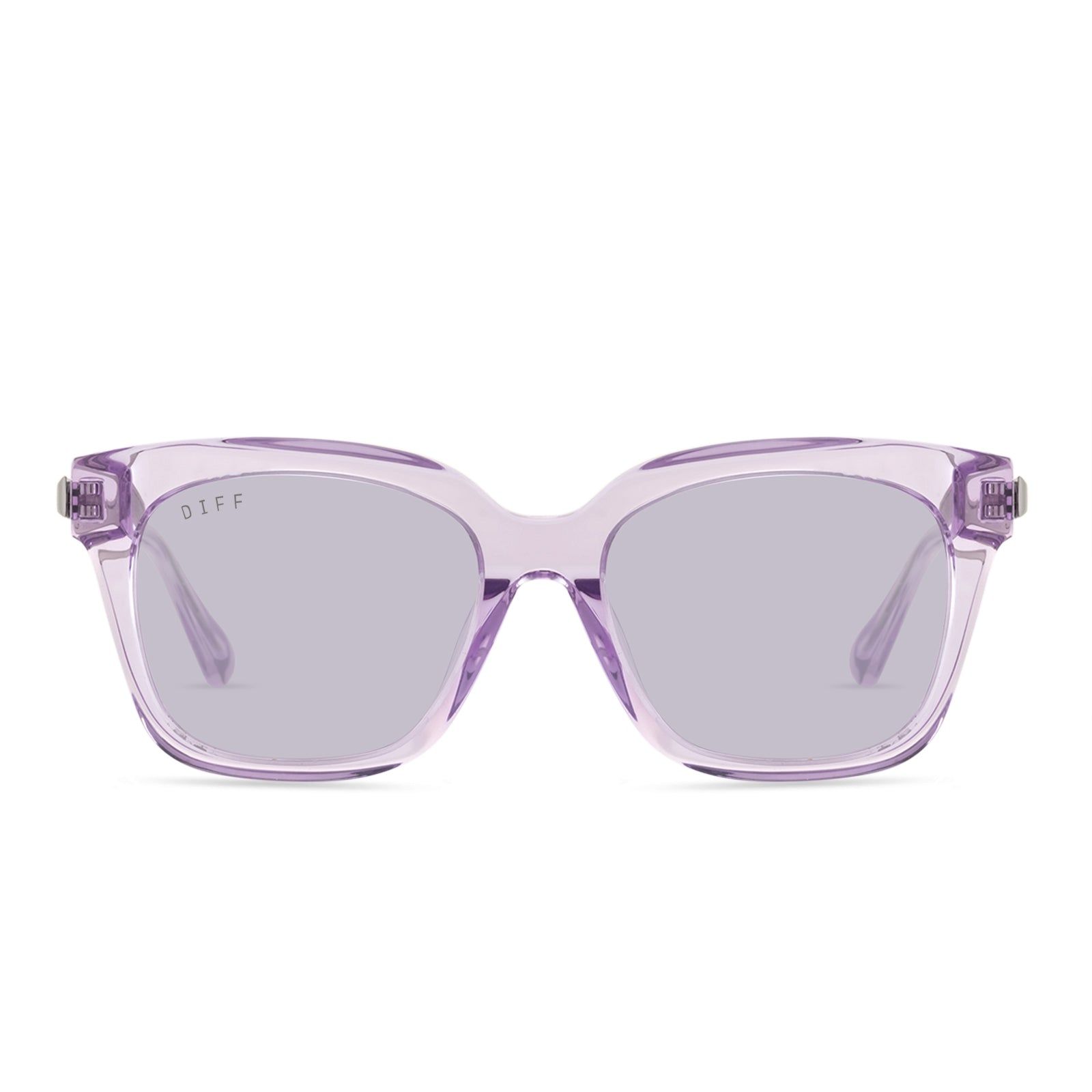 BELLA XS - LAVENDER FOG CRYSTAL + LAVENDER FLASH SUNGLASSES sold by Diff Eyewear