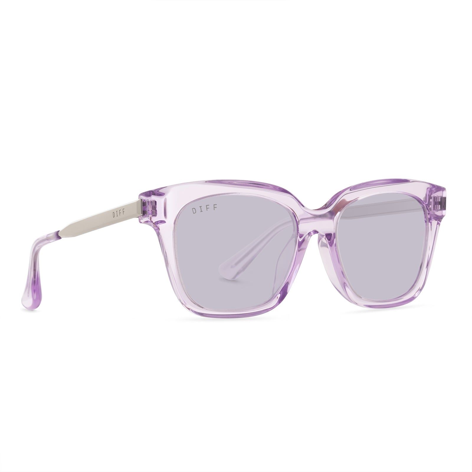 BELLA XS - LAVENDER FOG CRYSTAL + LAVENDER FLASH SUNGLASSES sold by Diff Eyewear product image thumbnail 2