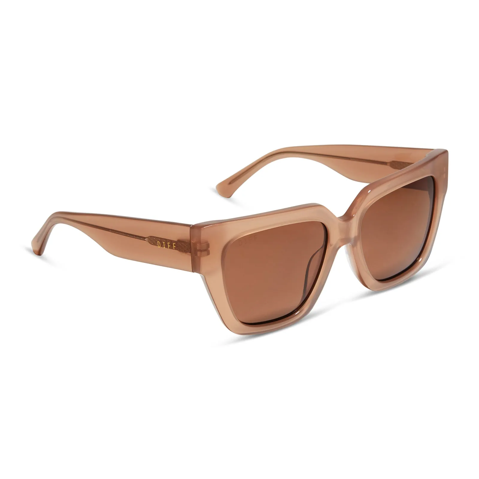 REMI II - WARM TAUPE + BROWN + POLARIZED SUNGLASSES sold by Diff Eyewear product image thumbnail 2