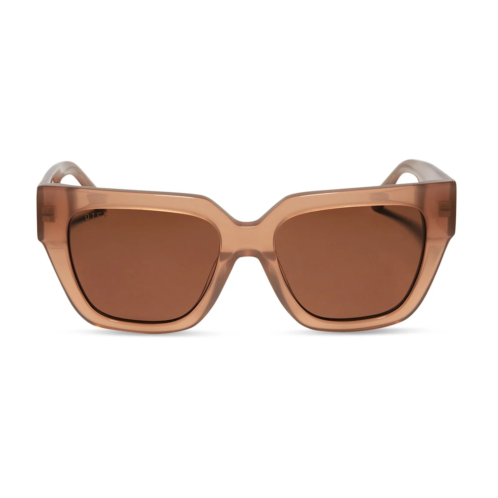 REMI II - WARM TAUPE + BROWN + POLARIZED SUNGLASSES sold by Diff Eyewear