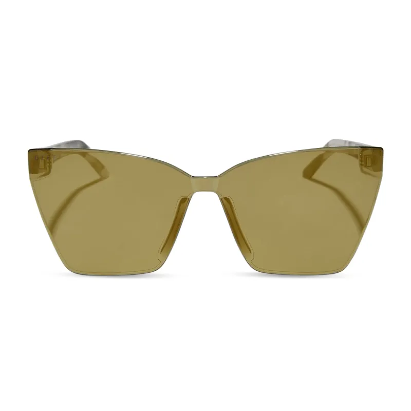 GOLDIE - KOMBU + MOSS MIRROR SUNGLASSES sold by Diff Eyewear