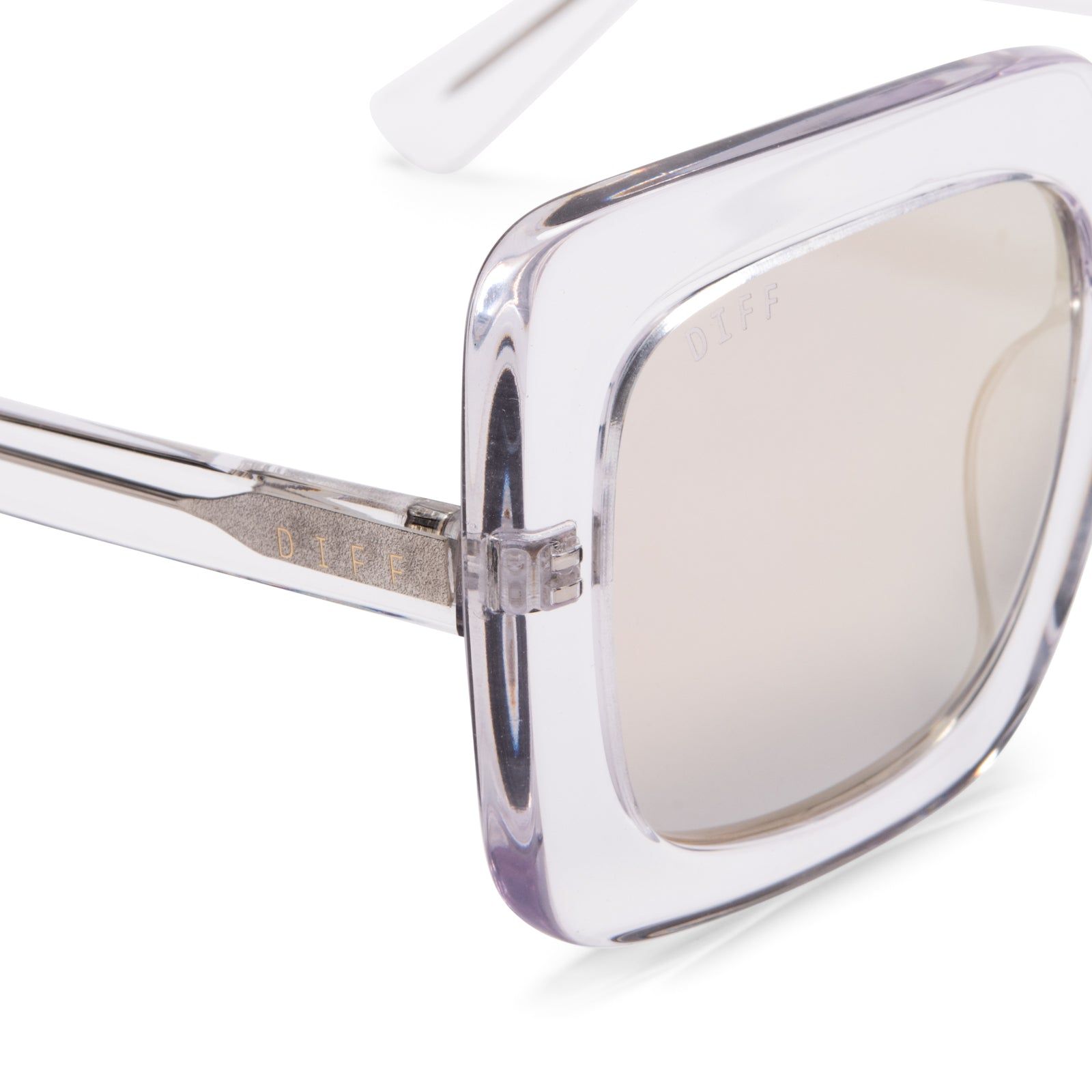 SASHA - CLEAR CRYSTAL + LAVENDER FLASH SUNGLASSES sold by Diff Eyewear product image thumbnail 4