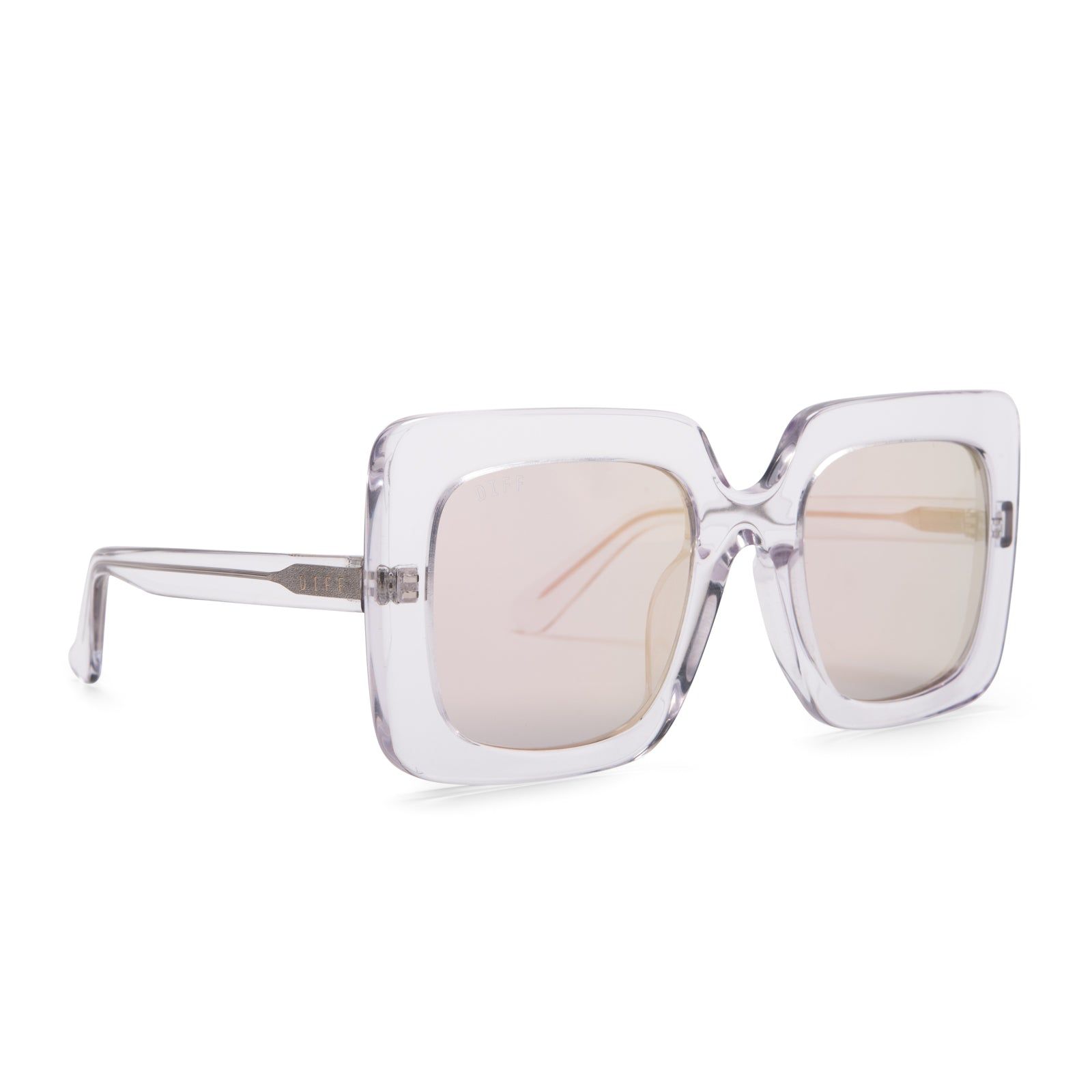 SASHA - CLEAR CRYSTAL + LAVENDER FLASH SUNGLASSES sold by Diff Eyewear product image thumbnail 2