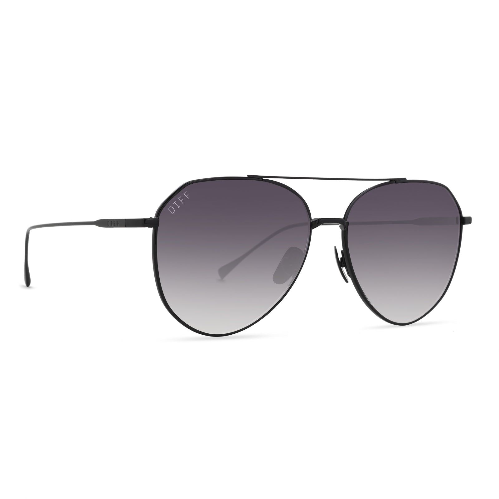 DASH - BLACK + GREY GRADIENT SHARP SUNGLASSES sold by Diff Eyewear product image thumbnail 2
