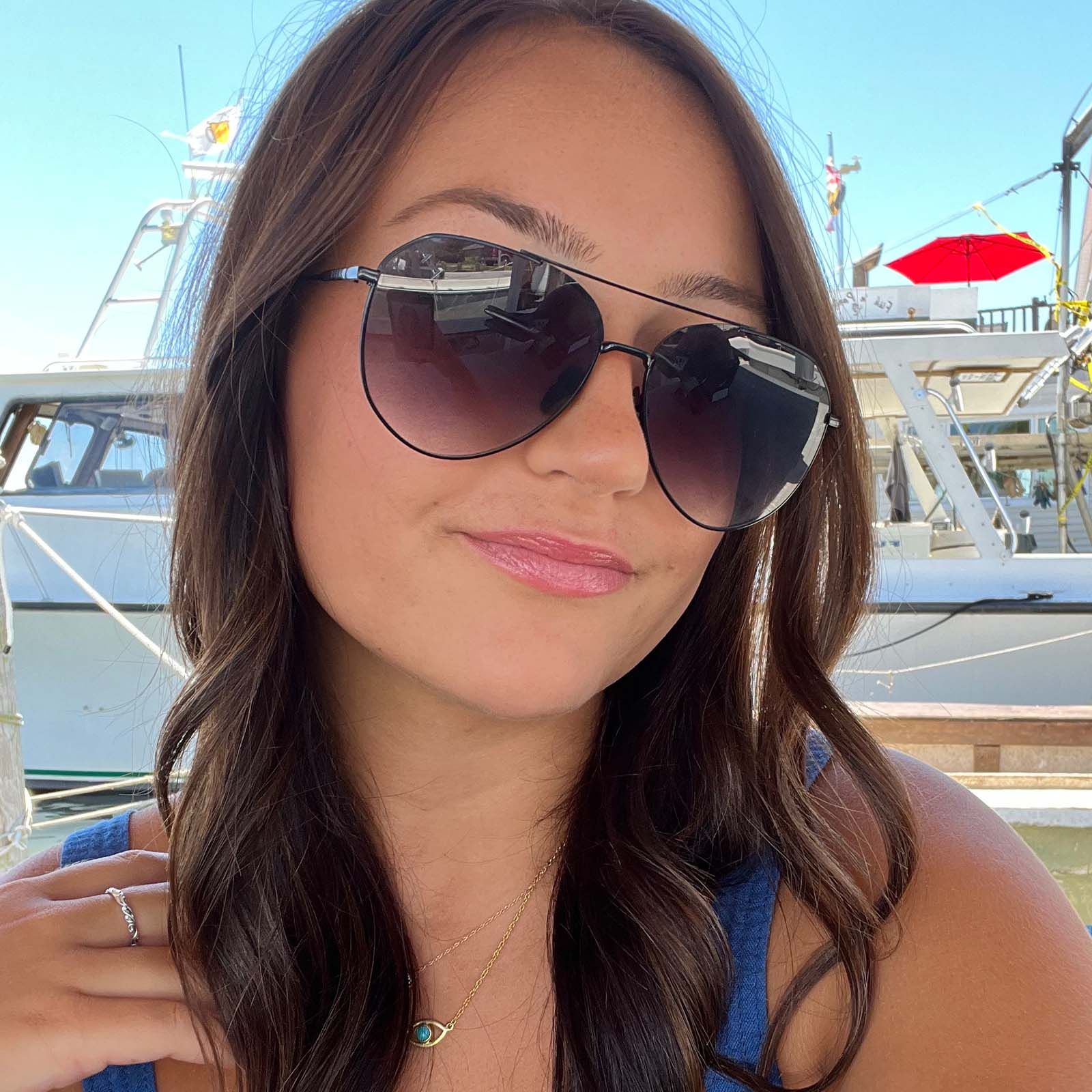 DASH - BLACK + GREY GRADIENT SHARP SUNGLASSES sold by Diff Eyewear product image thumbnail 7