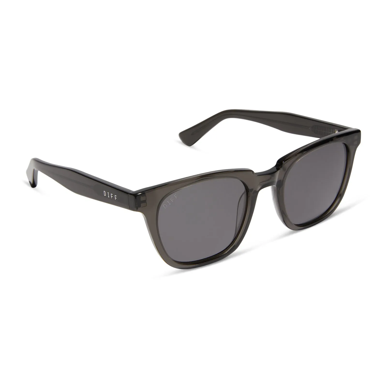 COLTON - BLACK SMOKE CRYSTAL + GREY + POLARIZED SUNGLASSES sold by Diff Eyewear product image thumbnail 2