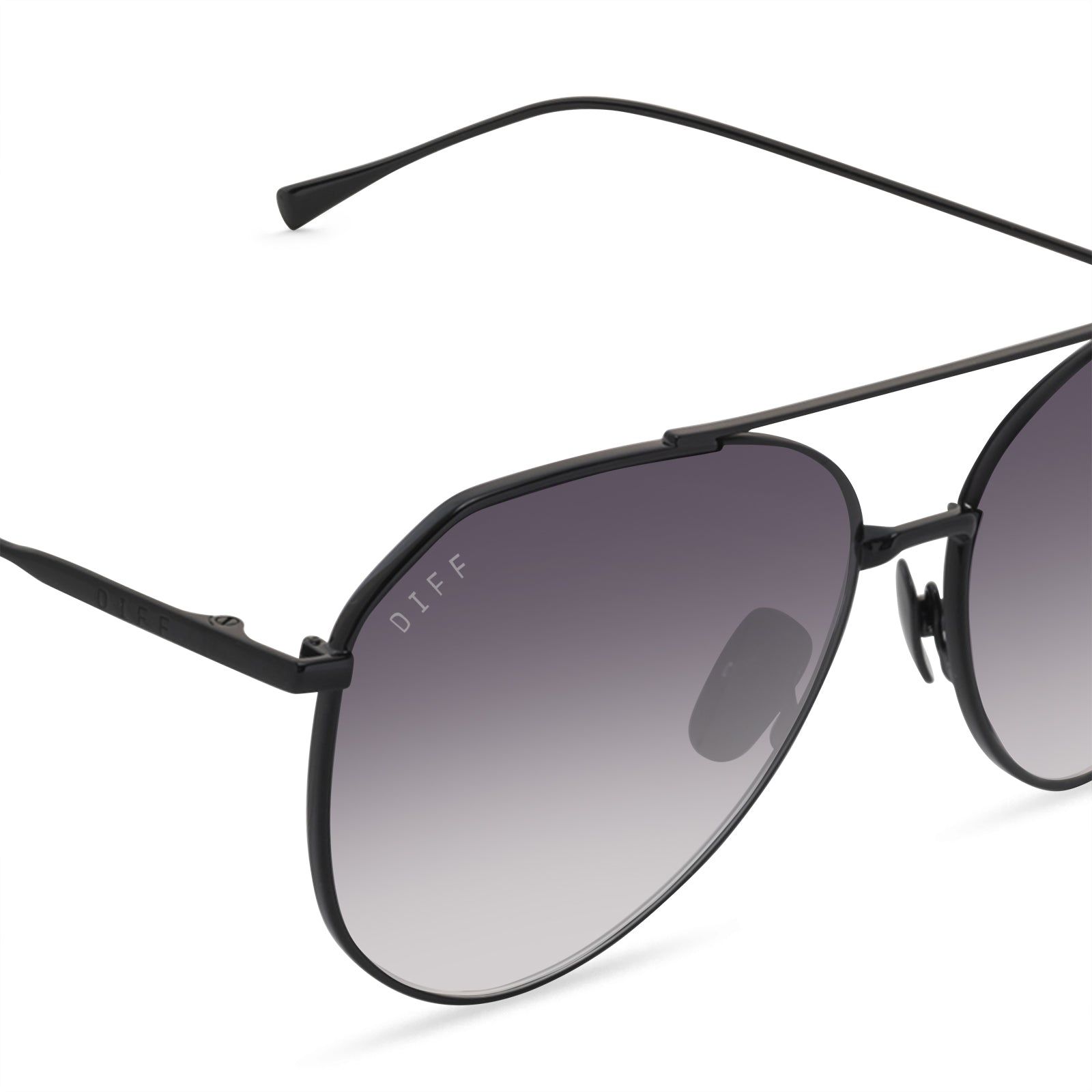 DASH - BLACK + GREY GRADIENT SHARP SUNGLASSES sold by Diff Eyewear product image thumbnail 4