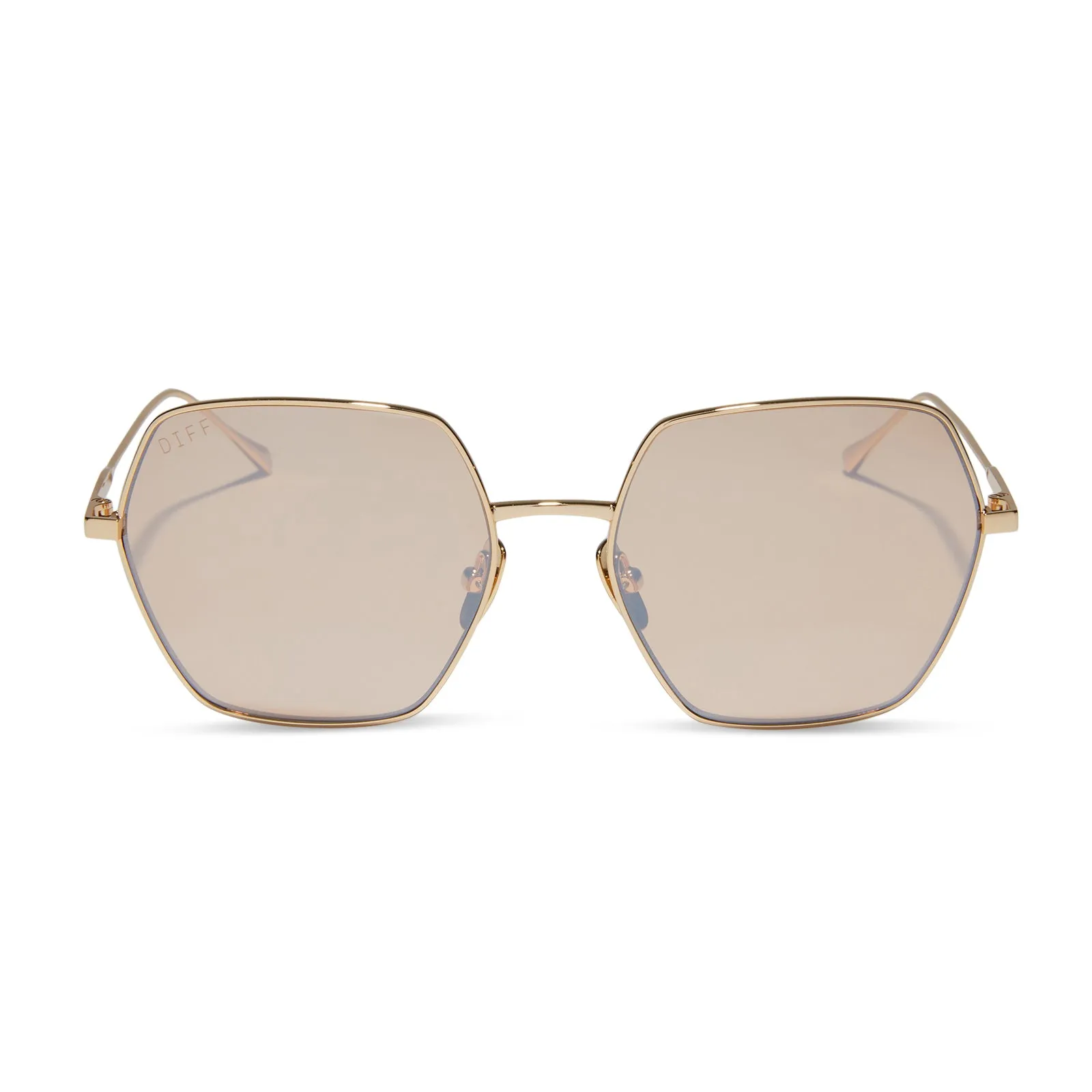 HARLOWE - GOLD + HONEY CRYSTAL FLASH SUNGLASSES sold by Diff Eyewear