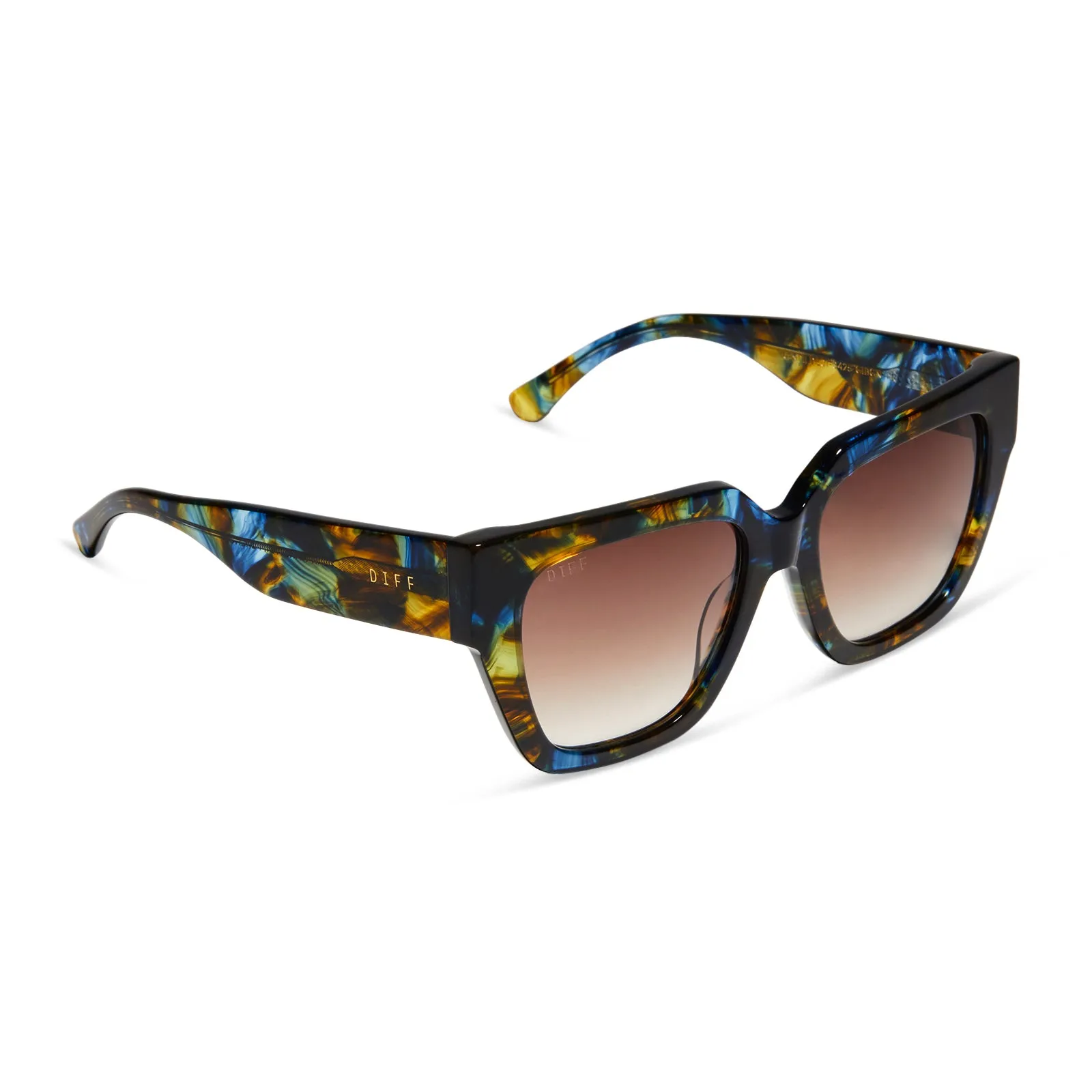 REMI II - GLACIAL TORTOISE + BROWN GRADIENT SUNGLASSES sold by Diff Eyewear product image thumbnail 2