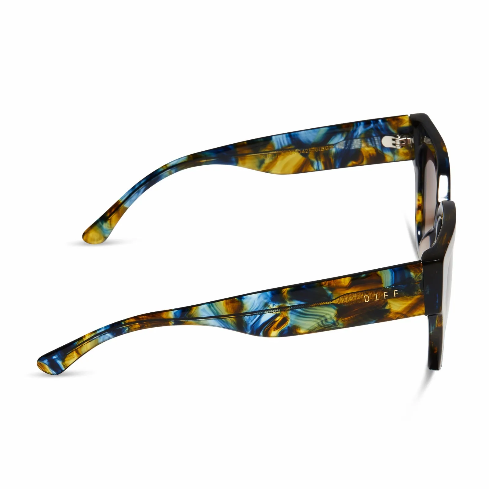 REMI II - GLACIAL TORTOISE + BROWN GRADIENT SUNGLASSES sold by Diff Eyewear product image thumbnail 3