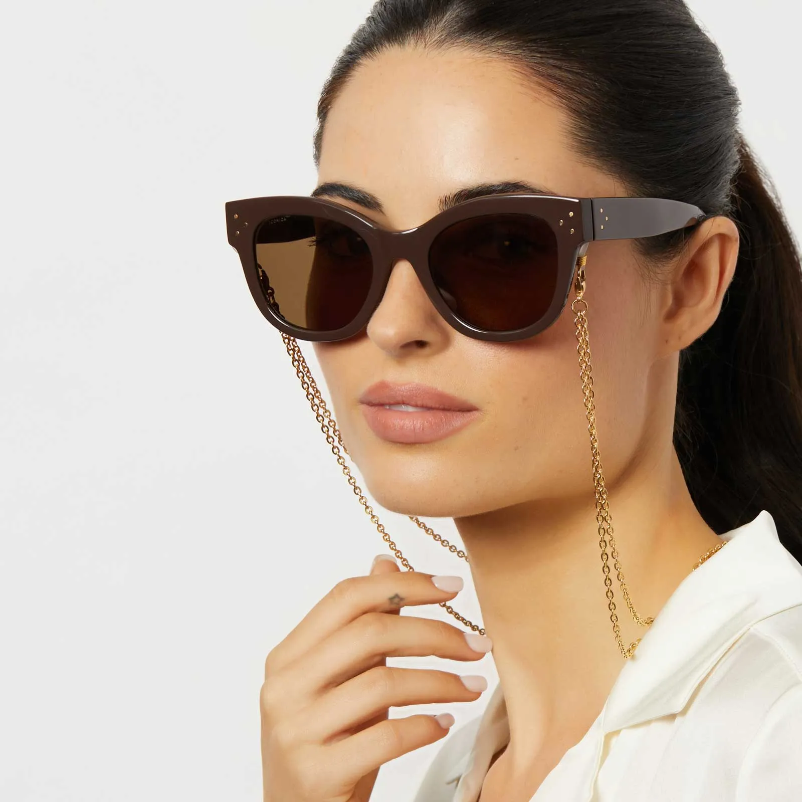Double Metal Fine Chain - Gold sold by Diff Eyewear product image thumbnail 3