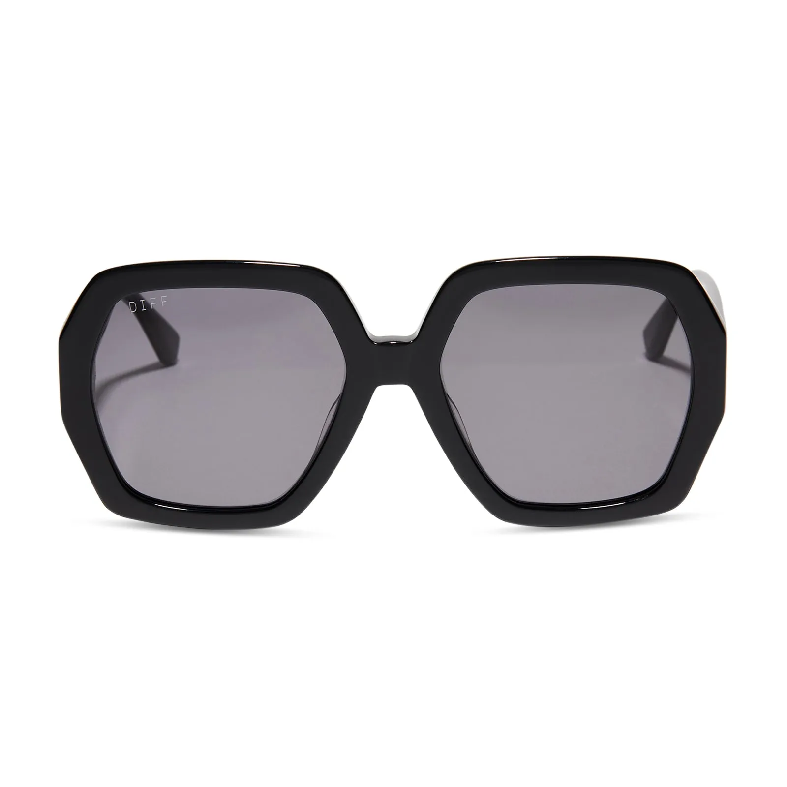 NOLA - BLACK + GREY + POLARIZED SUNGLASSES sold by Diff Eyewear