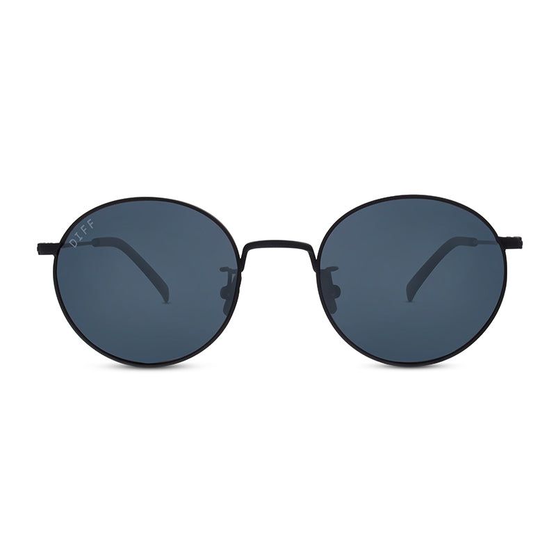 DAISY - MATTE BLACK + GREY + POLARIZED SUNGLASSES sold by Diff Eyewear