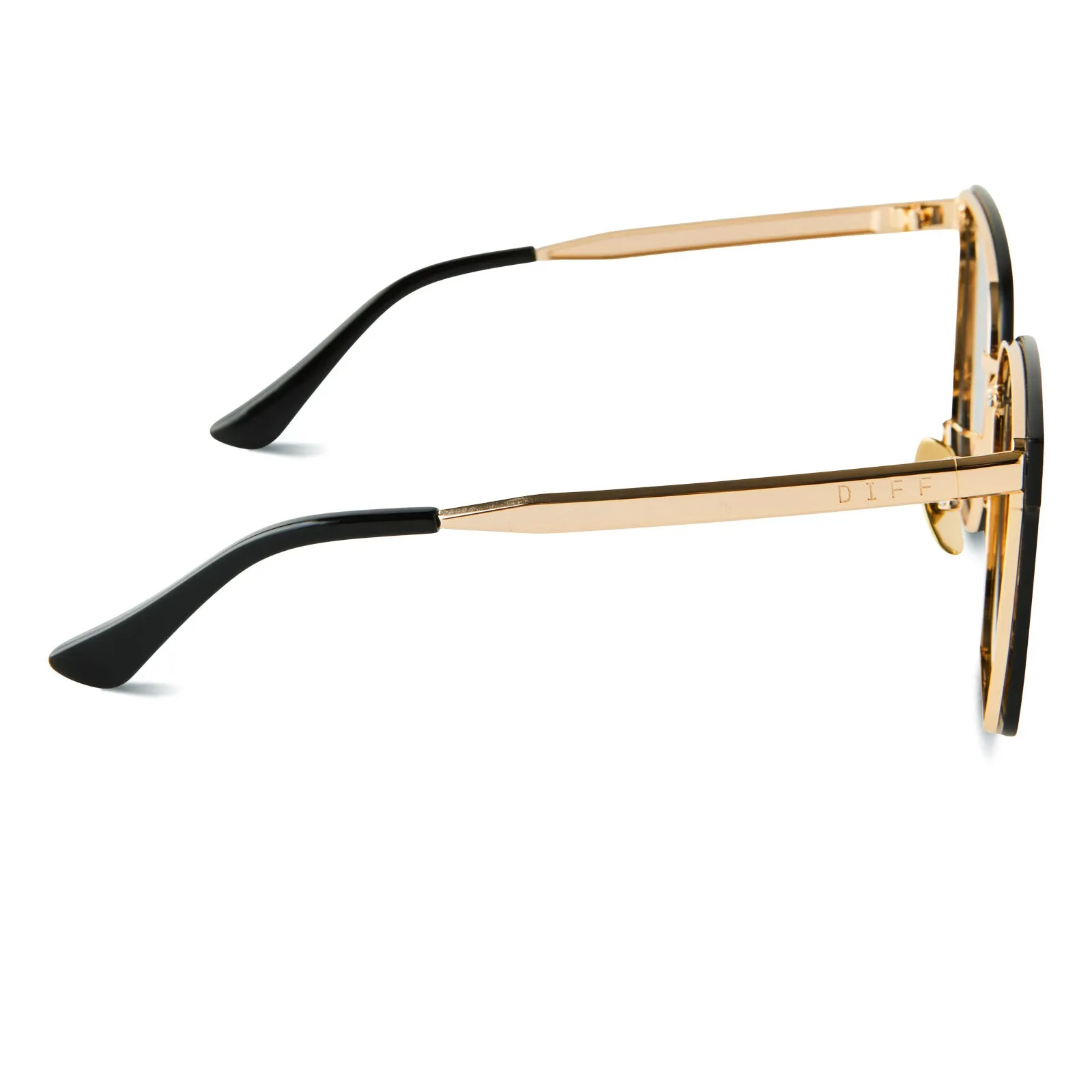 BELLA V - GOLD + GREY POLARIZED SUNGLASSES sold by Diff Eyewear product image thumbnail 3