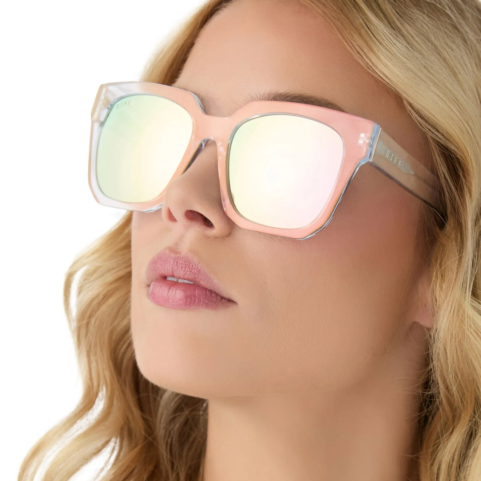 ARIANA II - OPALESCENT PINK + CHERRY BLOSSOM MIRROR SUNGLASSES sold by Diff Eyewear product image thumbnail 5