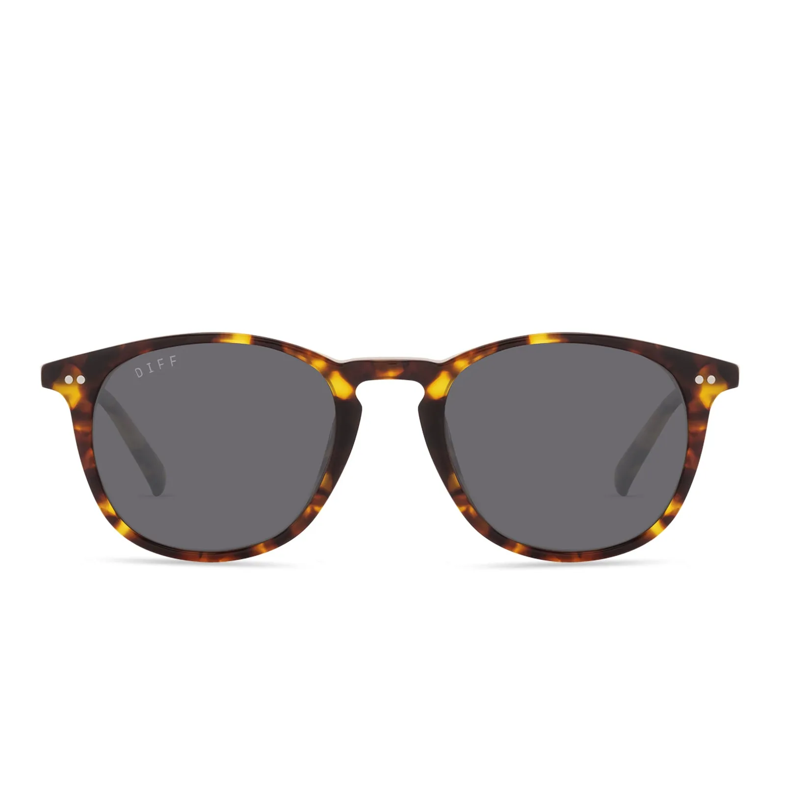JAXSON XL - AMBER TORTOISE + GREY POLARIZED SUNGLASSES sold by Diff Eyewear