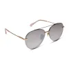 LENOX - GOLD + TAUPE ROSE GRADIENT FLASH POLARIZED SUNGLASSES sold by Diff Eyewear