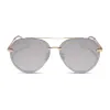 LENOX - GOLD + TAUPE ROSE GRADIENT FLASH POLARIZED SUNGLASSES sold by Diff Eyewear