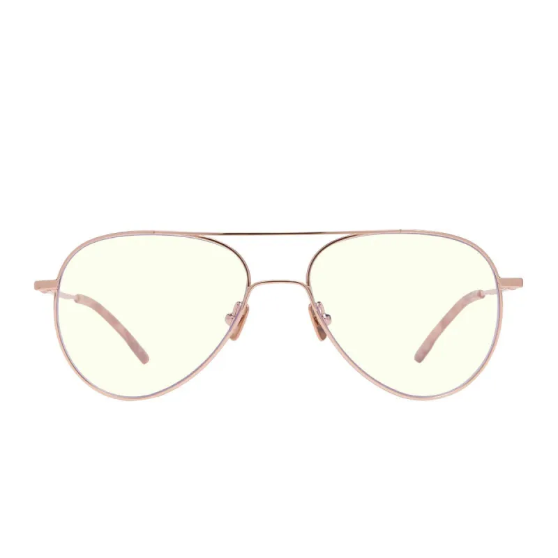 KARTER - CHAMPAGNE + PREMIUM BLUE LIGHT TECHNOLOGY GLASSES sold by Diff Eyewear