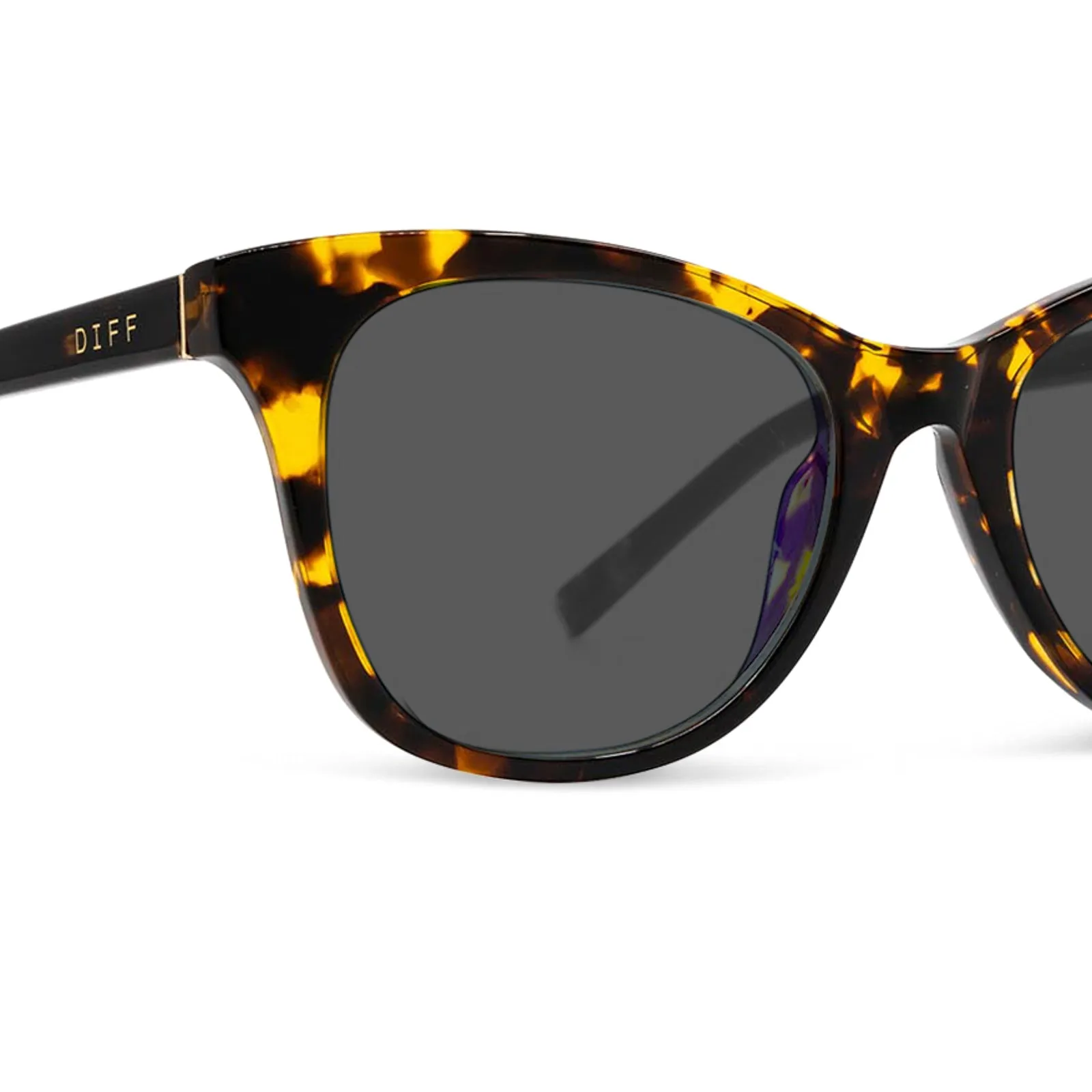 CARINA - DARK TORTOISE + GREY SUNGLASSES sold by Diff Eyewear product image thumbnail 4