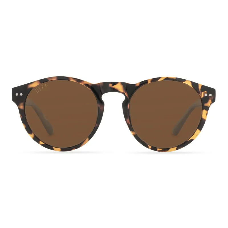 CODY - TORTOISE + BROWN POLARIZED SUNGLASSES sold by Diff Eyewear