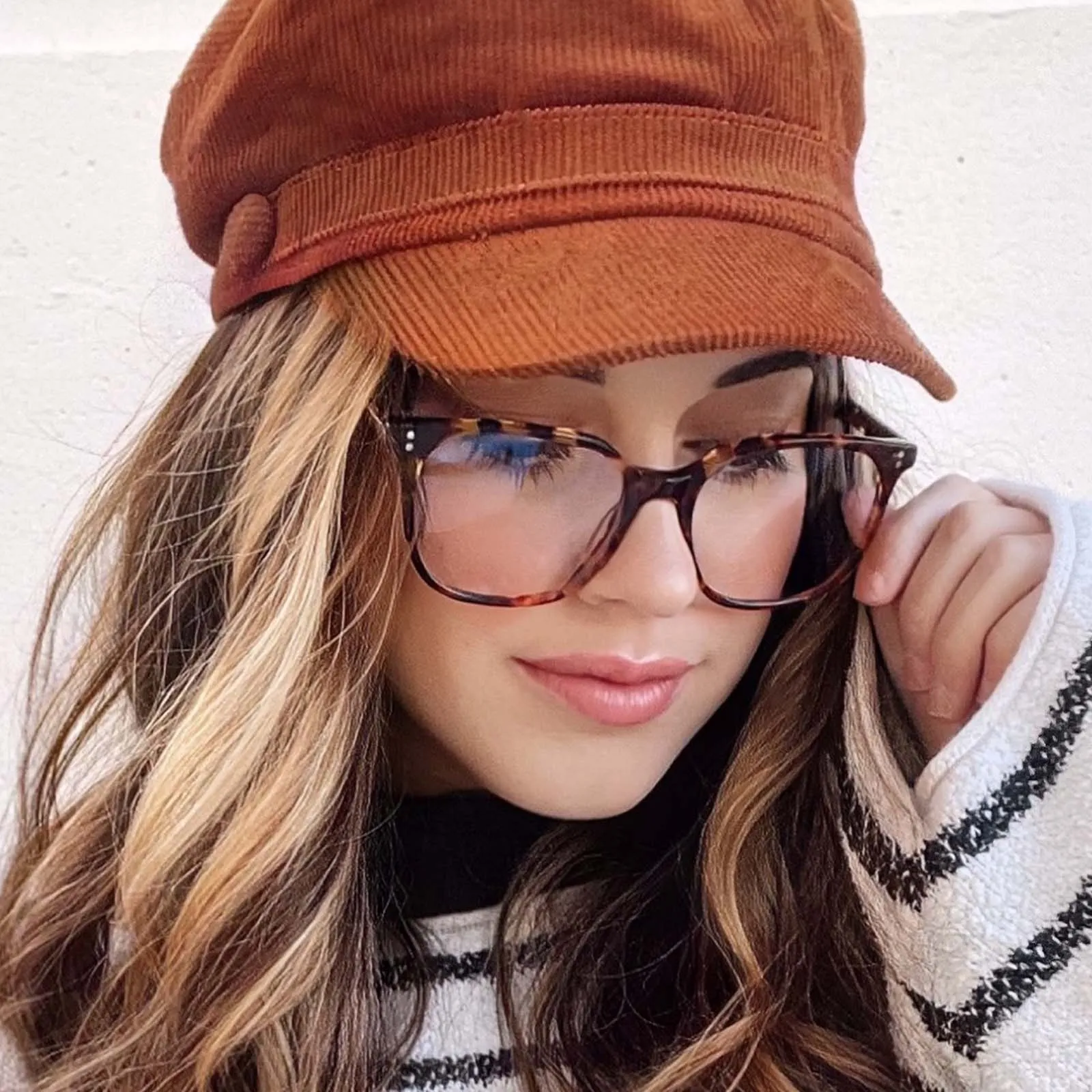 CLARKE - AMBER TORTOISE + BLUE LIGHT TECHNOLOGY GLASSES sold by Diff Eyewear product image thumbnail 5