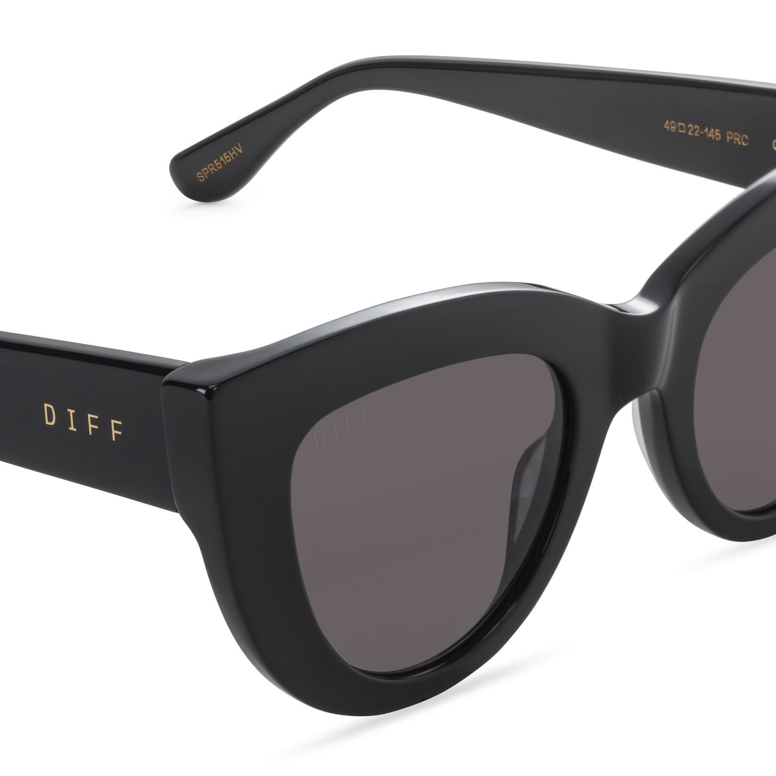 KIMMY - BLACK + GREY + POLARIZED SUNGLASSES sold by Diff Eyewear product image thumbnail 3