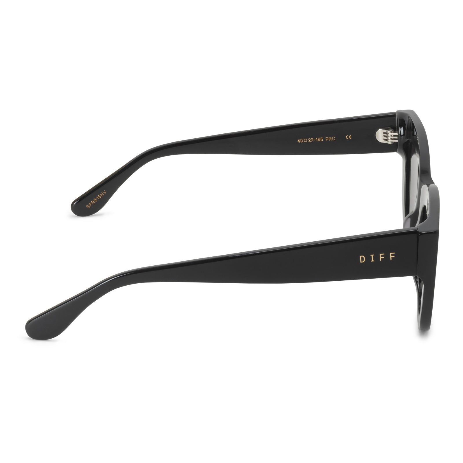 KIMMY - BLACK + GREY + POLARIZED SUNGLASSES sold by Diff Eyewear product image thumbnail 4