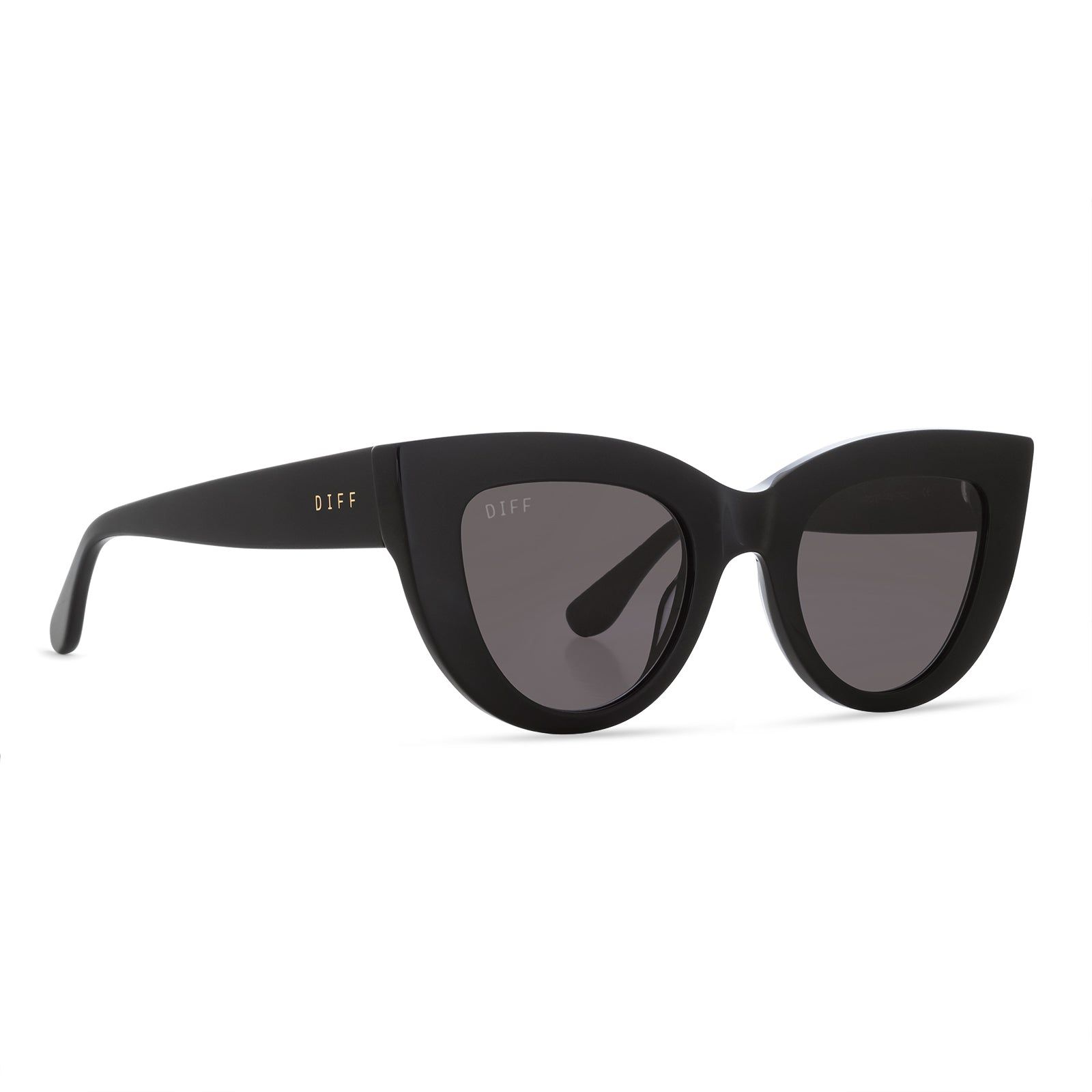 KIMMY - BLACK + GREY + POLARIZED SUNGLASSES sold by Diff Eyewear product image thumbnail 2