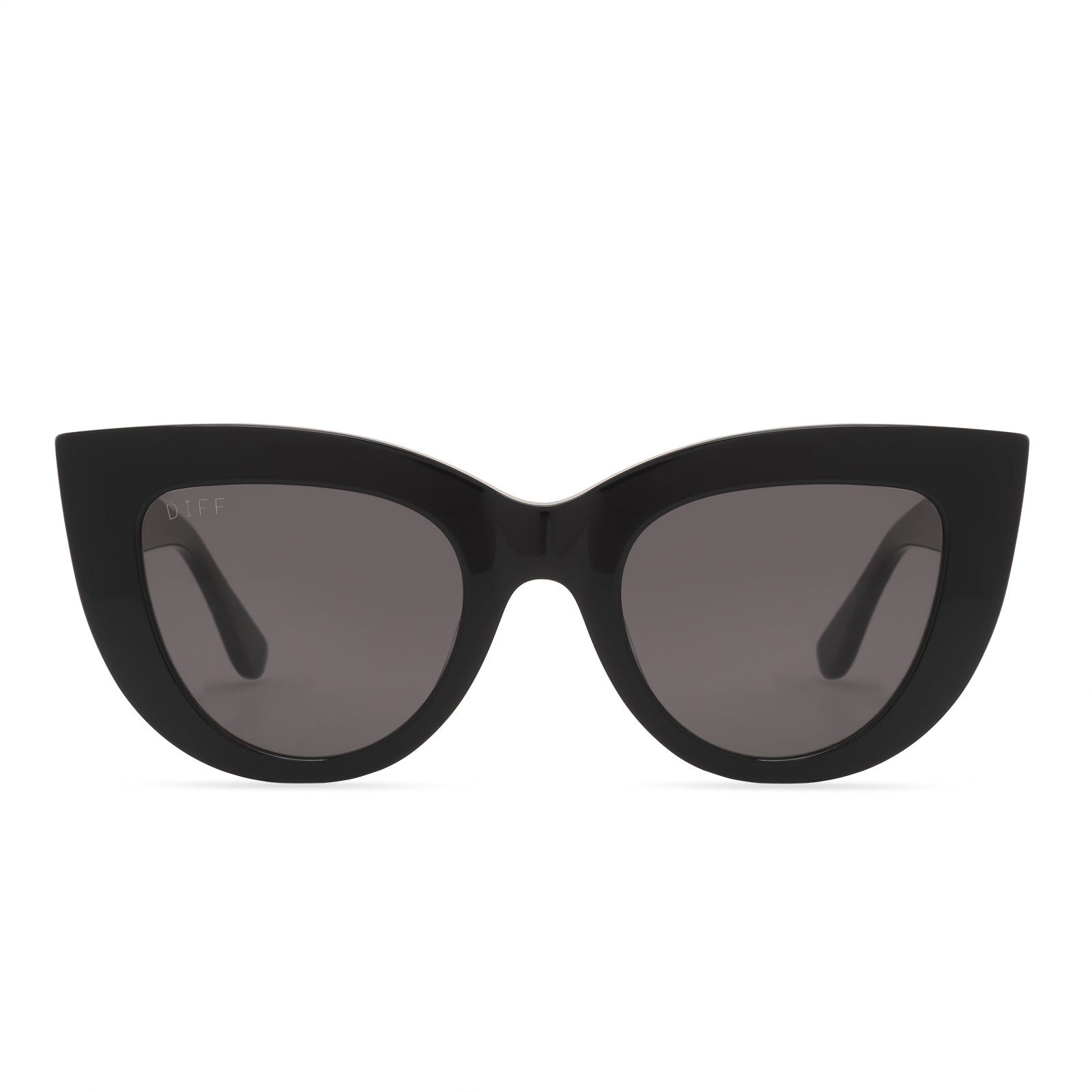 KIMMY - BLACK + GREY + POLARIZED SUNGLASSES sold by Diff Eyewear