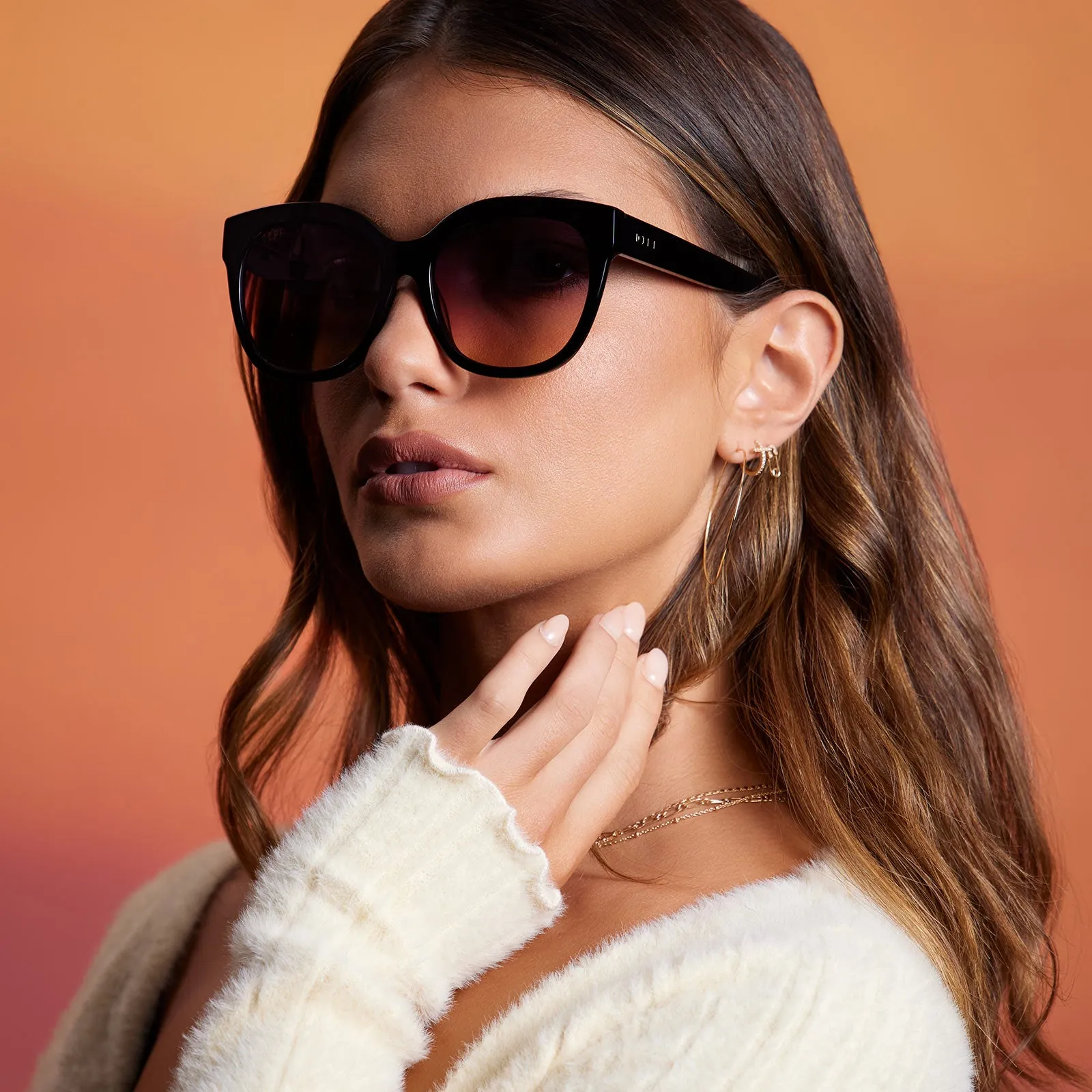 MAYA - BLACK + TWILIGHT GRADIENT SUNGLASSES sold by Diff Eyewear product image thumbnail 5