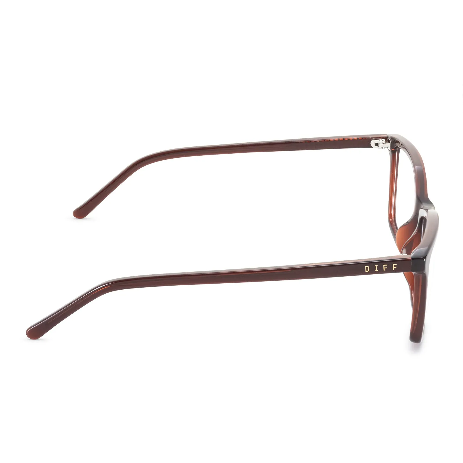 CONNOR - CHESTNUT CRYSTAL + BLUE LIGHT GLASSES sold by Diff Eyewear product image thumbnail 4