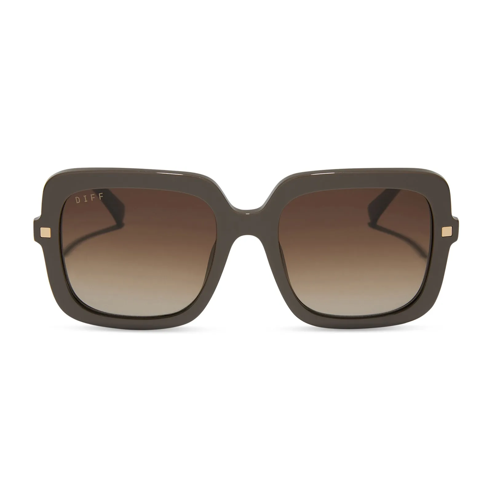 SANDRA - LONDON STONE + TRUFFLE GRADIENT SUNGLASSES sold by Diff Eyewear