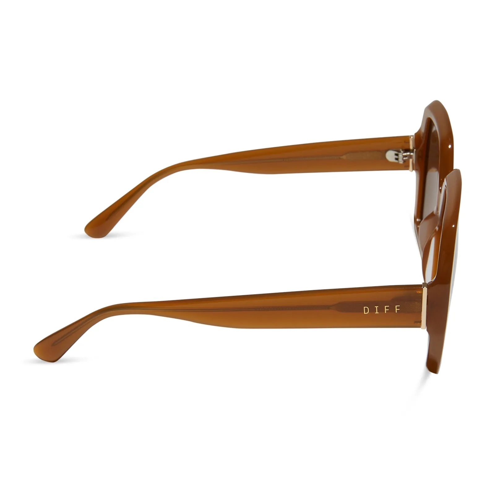 NOLA - SALTED CARAMEL + BROWN + POLARIZED SUNGLASSES sold by Diff Eyewear product image thumbnail 3
