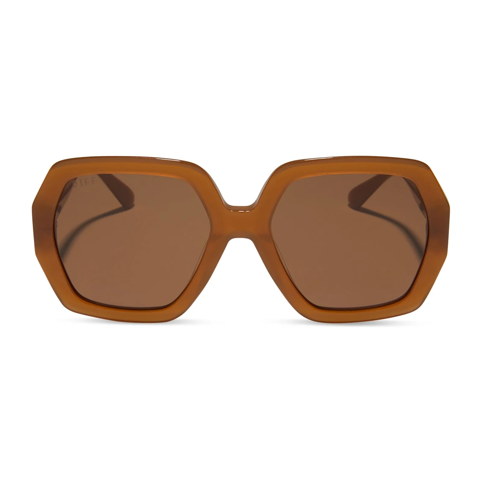 NOLA - SALTED CARAMEL + BROWN + POLARIZED SUNGLASSES sold by Diff Eyewear