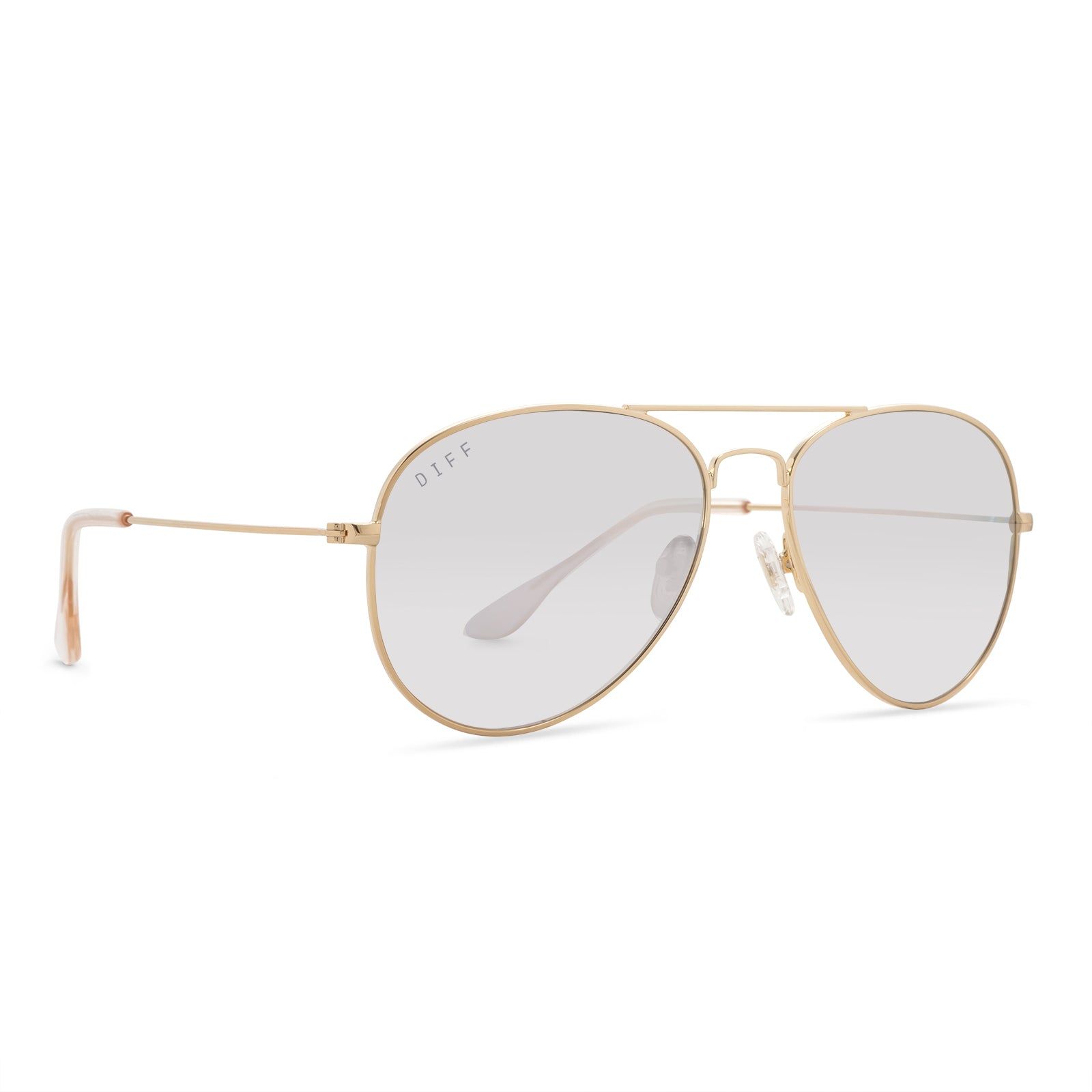 CRUZ - GOLD + BEIGE MIRROR + POLARIZED SUNGLASSES sold by Diff Eyewear product image thumbnail 2